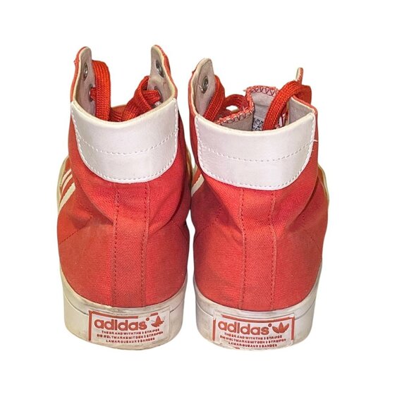 Adidas Originals Red Canvas High Top Sneakers Men’s US 9 Vintage Style - Picture 6 of 6
